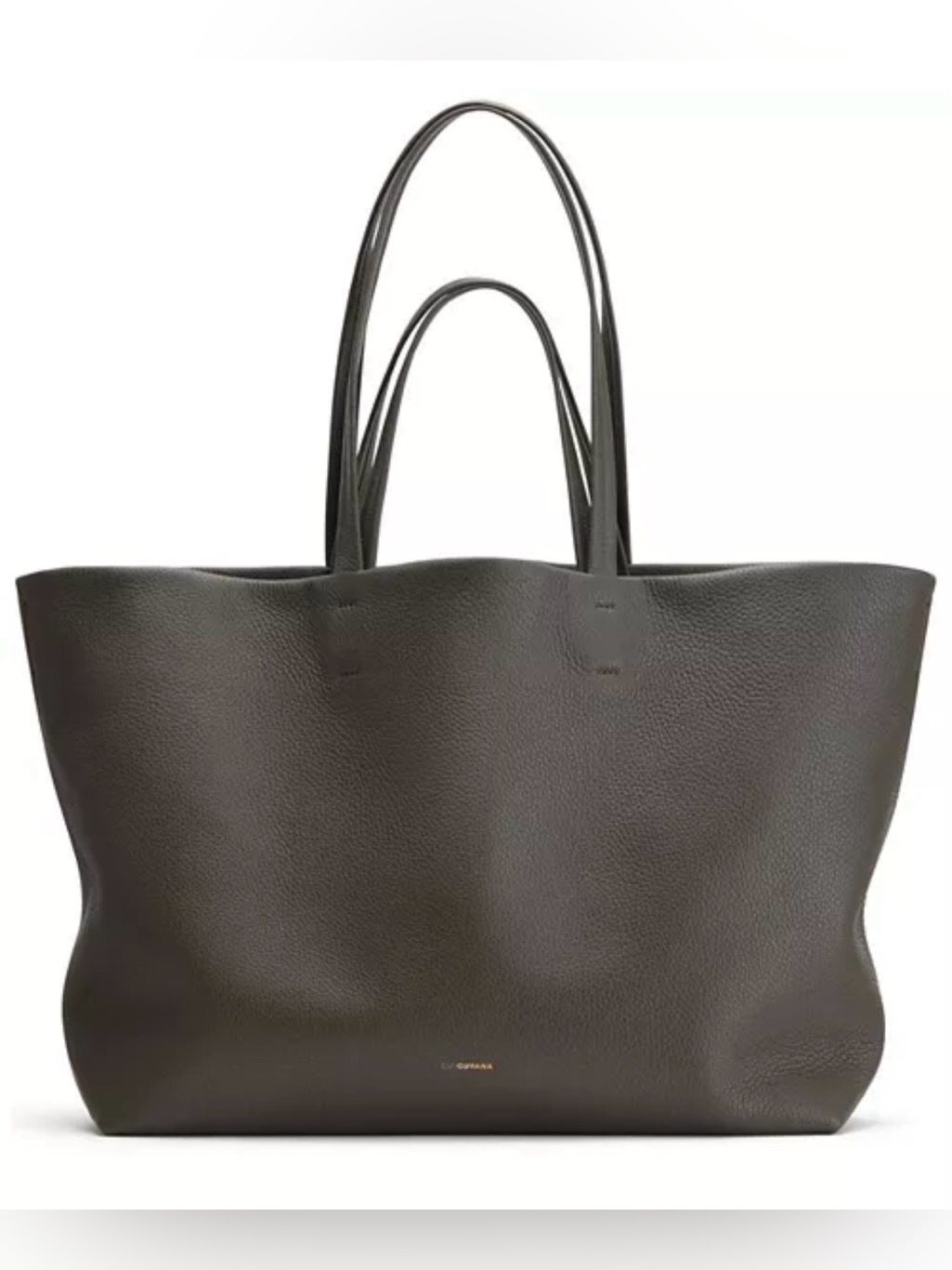 Cuyana Classic Easy Tote - Dark Olive Leather